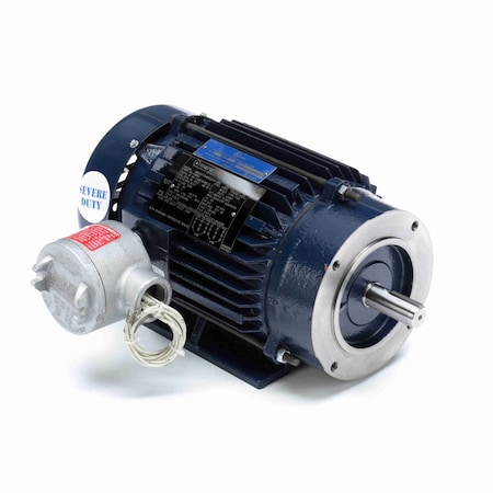 Leeson Explosion Proof Motor, 1 HP, 3 phase, 1800 RPM, 208-230/460 V, 143TC Frame, EPFC C361A